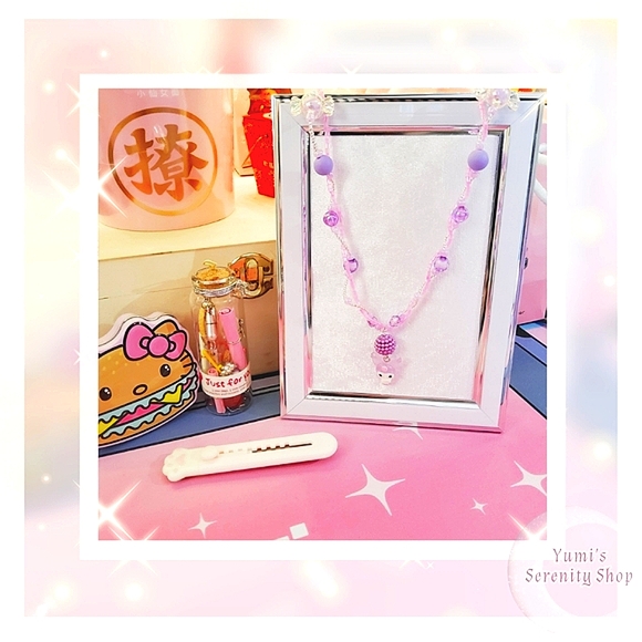 SOLD    Kuromi Pastel Necklace - Picture 1 of 3